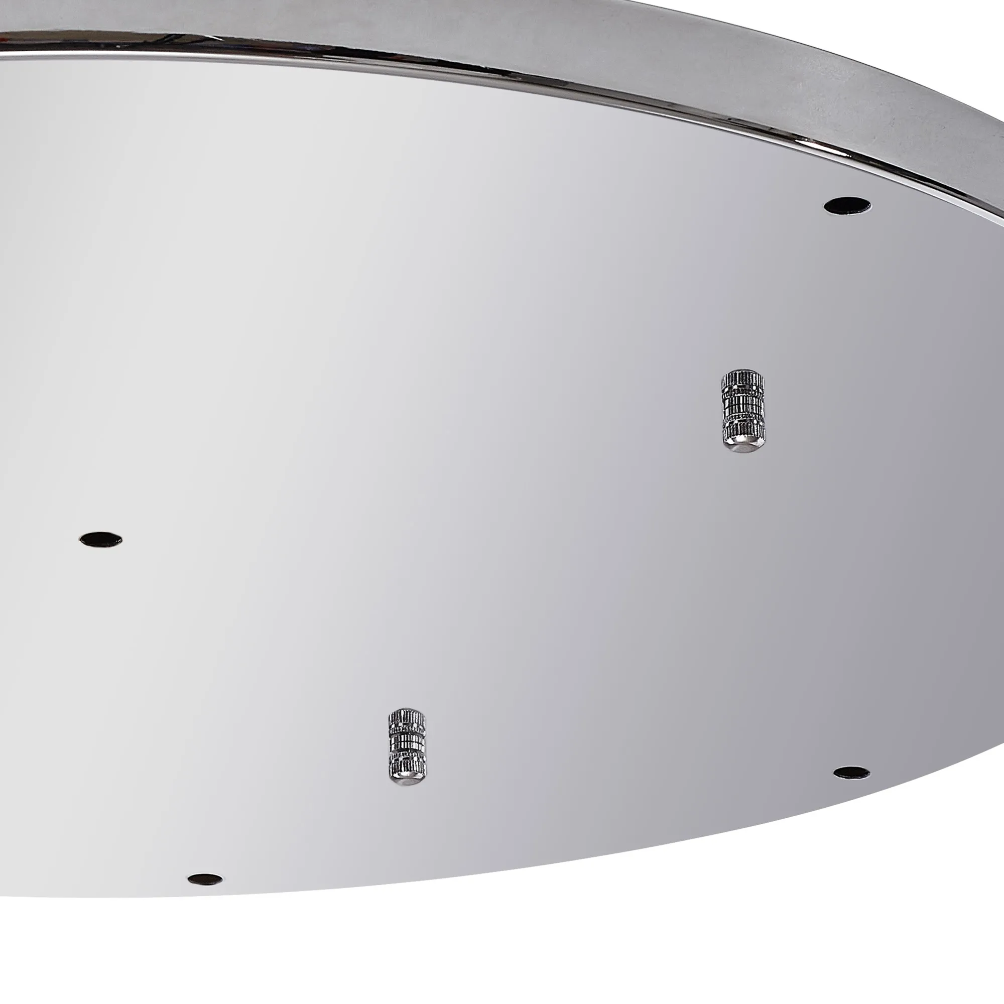 Hayes 9 Hole 60cm Round Ceiling Plate Polished Chrome Stainless Steel D0831CH  Deco Hayes Chrome